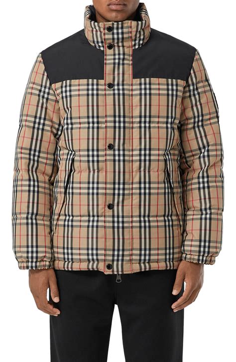 vtg burberry puffer jacket|burberry clothing for men.